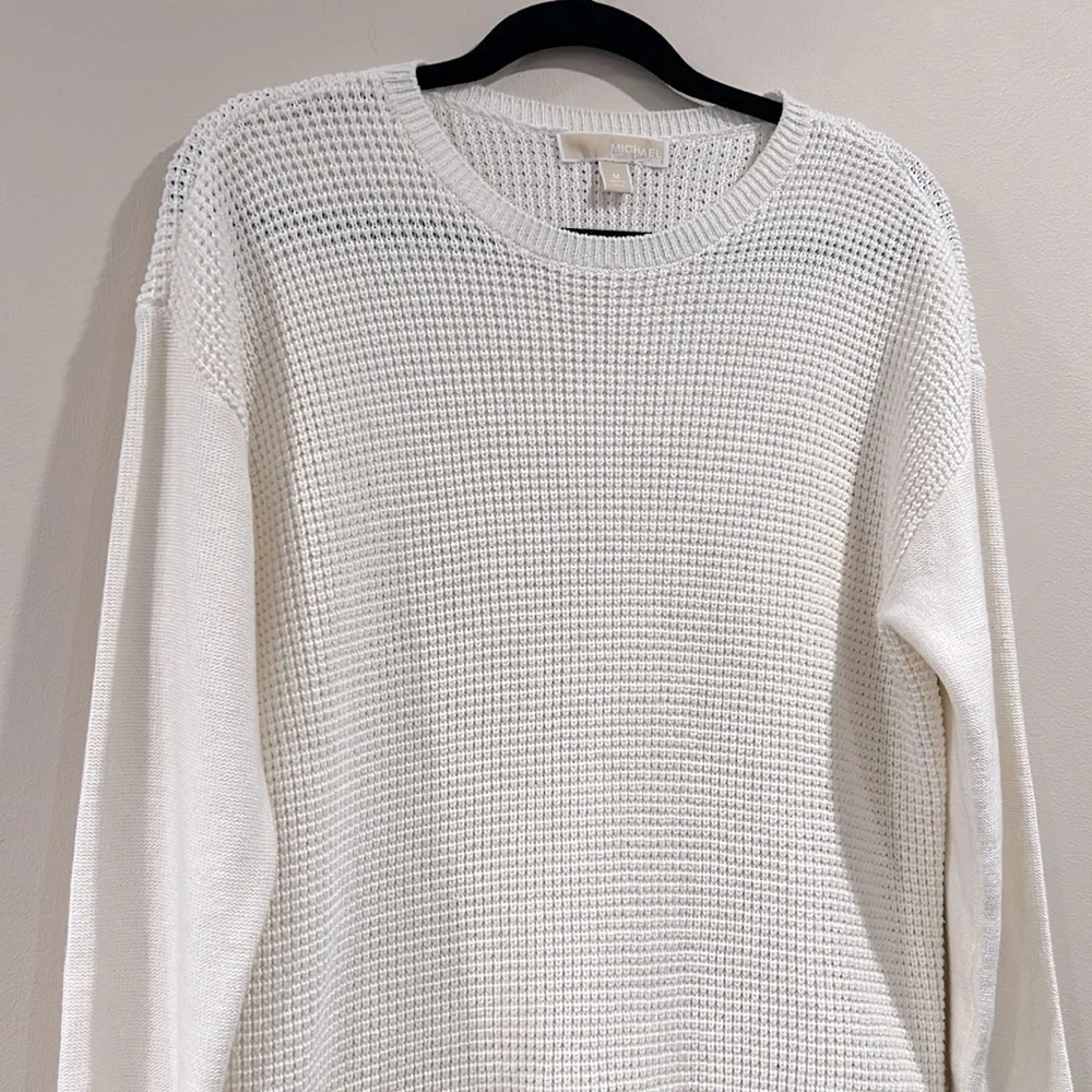 🔥NWOT Michael Kors White Knitted Sweater🔥